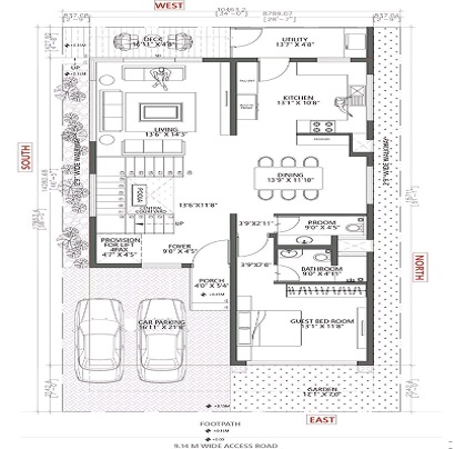 Mittal Builders Pune 2 BHK Floor Plan Example