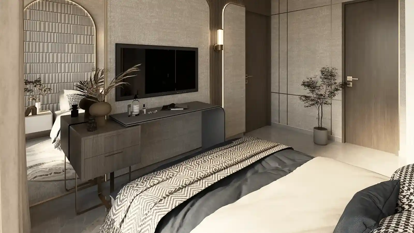 Mittal Sun City Road bedroom interior